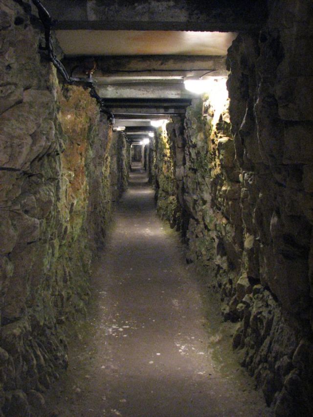 One of the main tunnels in the Grange Subway