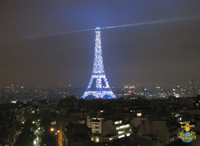 From the top of the Arc de Triomphe