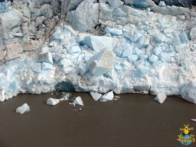 Taku Glacier - close up of the calving area